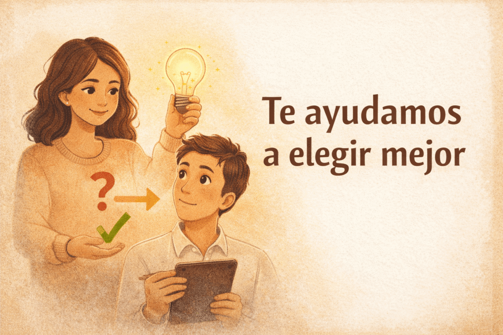 Te ayudamos a elegir mejor la formacion