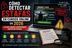 como detectar estafas cursos online 2026 antes de pagar