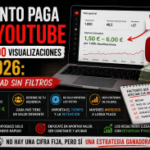 cuanto paga youtube por 1000 visualizaciones 2026
