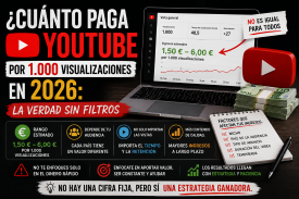 cuanto paga youtube por 1000 visualizaciones 2026